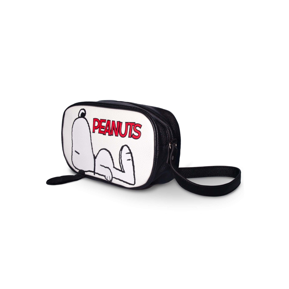 Peanuts - Laid Down Crossbody tas - Wit/Zwart